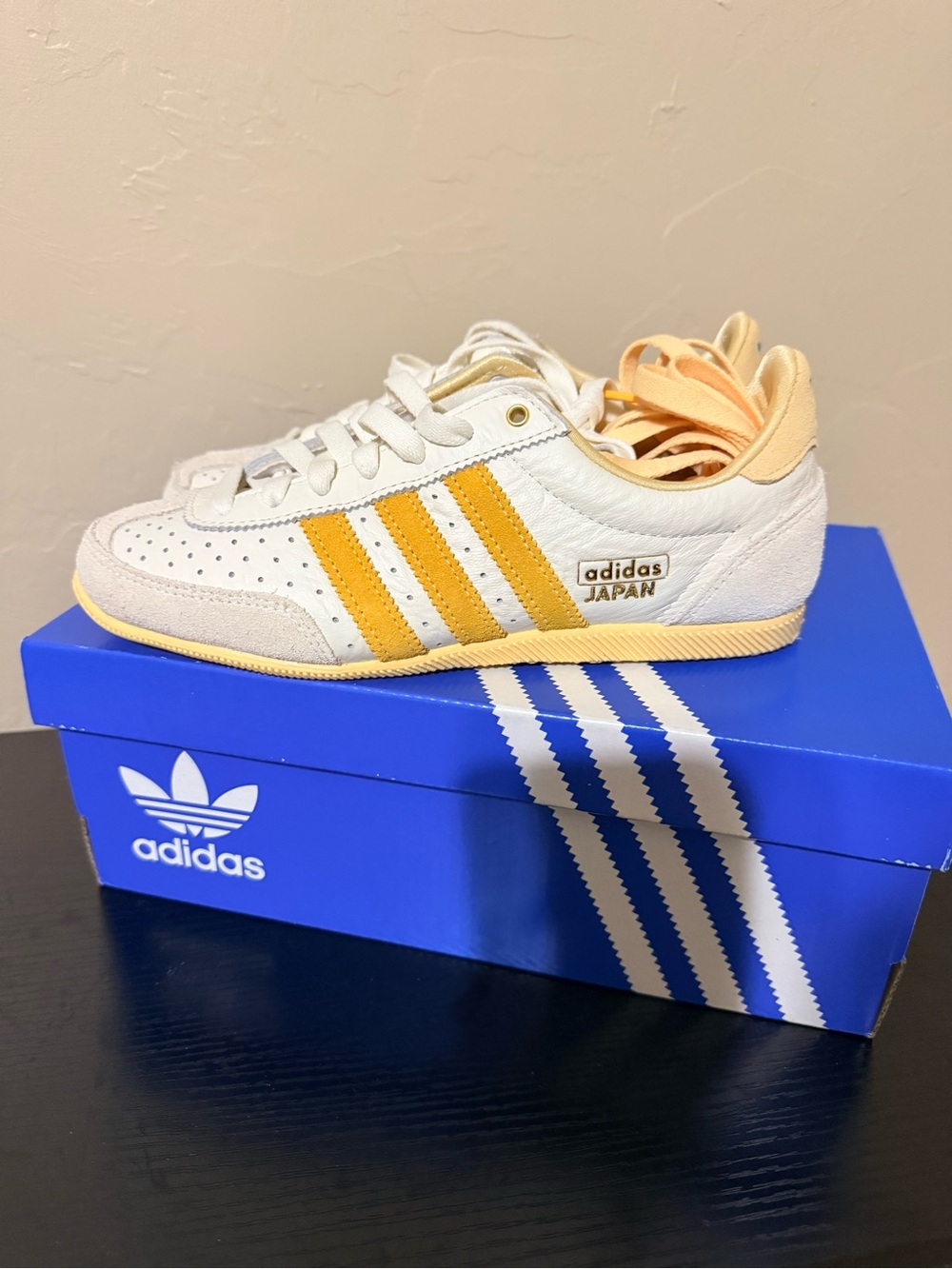 adidas Japan Sneakers - “Off White with Orange Tint” 5W/4Y